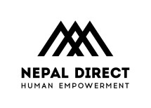 logo slogan Nepal direct black png215x154